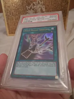 2015 Yu-Gi-Oh Anti-Magic Arrows DPBC-EN004 1st Edition PSA 10 GEM MT - Image 3