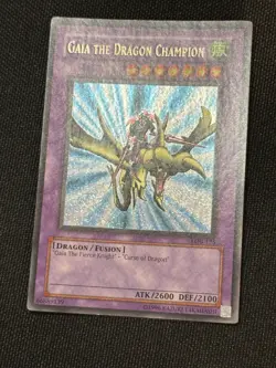 Gaia The Dragon Champion LOB-125 Original Print Secret Rare Unlimited NM YuGiOh - Image 2