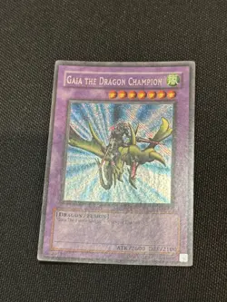 Gaia The Dragon Champion LOB-125 Original Print Secret Rare Unlimited NM YuGiOh - Image 3