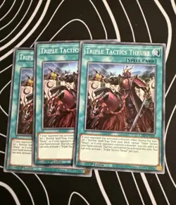 Yu-Gi-Oh! 3x Triple Tactics Thrust - L26D-ENX24 Near mint Tracked - Image 1