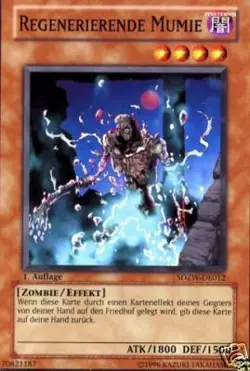 Yu-Gi-Oh 3x Regenerierende Mumie - - - SDZW - Image 1
