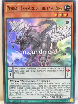Yu-Gi-Oh 1x #046 Zefraxi, Treasure of the Yang Zing - PEVO - Pendulum Evolution - Image 1