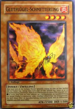 Yu-Gi-Oh 2x Glutflugel-Schmetterling - - - SDWS - Image 1
