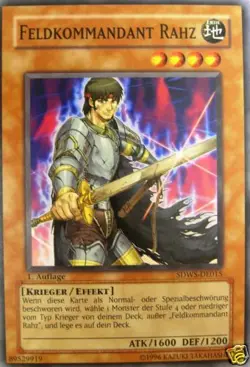 Yu-Gi-Oh 3x Feldkommandant Rahz - - - SDWS - Image 1