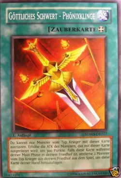 Yu-Gi-Oh 1x Gottliches Schwert - Phonixklinge - - SDWS - Image 1
