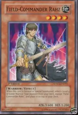 Yu-Gi-Oh 3x Field-Commander Rahz - - - SDWS - Image 1