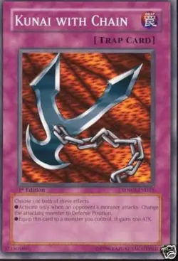 Yu-Gi-Oh 3x Kunai with Chain - - - SDWS - Image 1