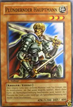 Yu-Gi-Oh 3x Plundernder Hauptmann - - - SDWS - Image 1