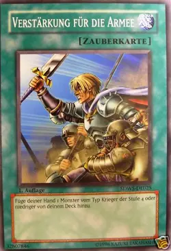 Yu-Gi-Oh 3x Verstarkung fur die Armee - - - SDWS - Image 1