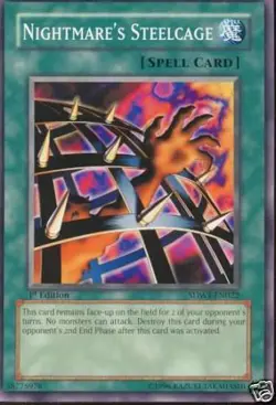 Yu-Gi-Oh 1x Nightmare's Steelcage - - - SDWS - Image 1