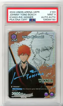 PSA MT 9 Johnny Yong Bosch Ichigo Kurosaki Winner Release Event UEPR/BLC-1-103 - Image 1
