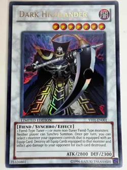 Dark Highlander - YF01-EN001 - Ultra Rare - Limited Edition - Image 1
