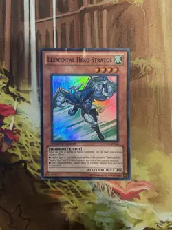 Yu-Gi-Oh! Elemental Hero Stratos CT07-EN006 Super Rare Limited HP - Image 1