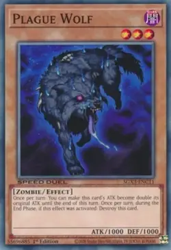 Plague Wolf - SGX3-ENC11 - Common - 1st Edition - Lightly Played - Image 1