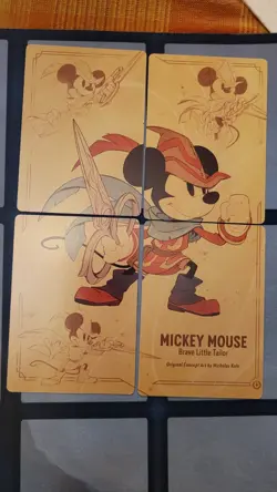 Disney Lorcana - MICKEY MOUSE Brave Little Tailor Art - Complete 4 Card Set - Image 1