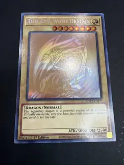 Yu-Gi-Oh Blue-Eyes White Dragon Ghost Rare 1st Edition GFP2-EN175 VLP/ NM - Image 1