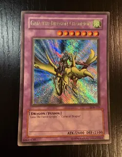 Yu-Gi-Oh! Gaia the Dragon Champion LOB-125 - Reverse Foil Misprint LP - Image 1