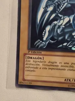 YuGiOh *SPANISH* Blue-Eyes White Dragon 1st Edition BIK-S001 Lightly Played - Image 5