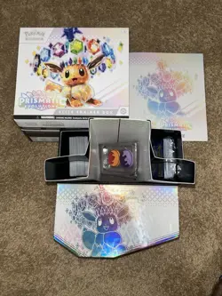 Pokemon Prismatic Evolutions Elite Trainer Box ETB - OPENED - Cards Included. - Image 1
