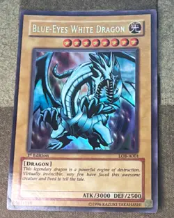 1st Edition Blue-Eyes White Dragon LOB-A001 Yu-Gi-Oh! 1st Ed - Image 1