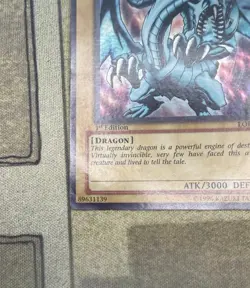 1st Edition Blue-Eyes White Dragon LOB-A001 Yu-Gi-Oh! 1st Ed - Image 2