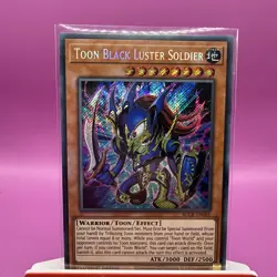 Toon Black Luster Soldier BLCR-EN065 Secret Rare 1st Edition VLP - Image 1