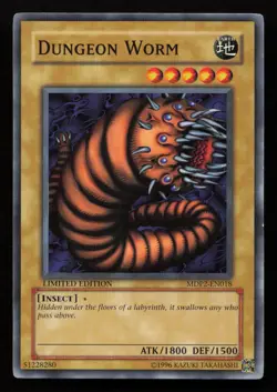 Dungeon Worm MDP2-EN018 Limited McDonald's Promo Series 2 Yu-Gi-Oh HP - Image 1