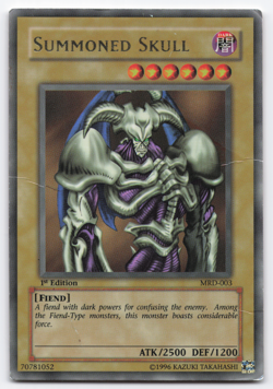 SUMMONED SKULL 1ST EDITION MRD-003 ULTRA RARE HP/DMG POOR YUGIOH FREE SHIPPING! - Image 1