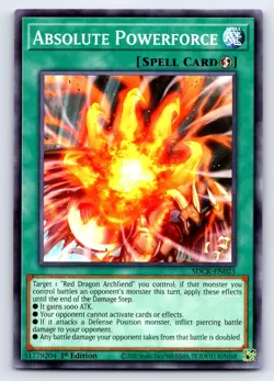 Absolute Powerforce Common Structure Deck: The Crimson King SDCK-EN025 LP - Image 1