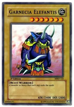 YuGiOh - Garnecia Elefantis 1st Edition [MRD - MRD-125] - NM/Super Rare - Image 1