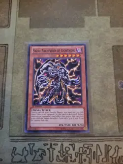 YUGIOH SKULL ARCHFIEND OF LIGHTNING BP01-EN006 STARFOIL 1ST ED NM - Image 1