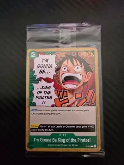 One Piece TCG I’m Gonna Be King of the Pirates!! P-024 Sealed English - Image 1