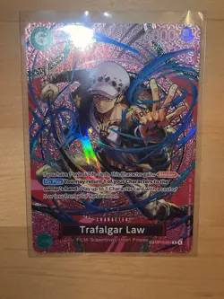 Bandai One Piece CCG Trafalgar Law OP03-031 SP Alt Art Foil English 6000 - Image 1
