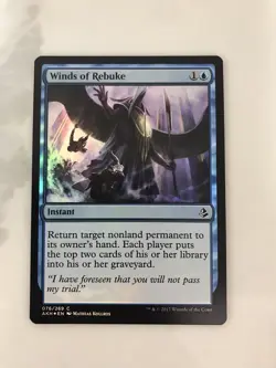 Winds of Rebuke Foil MTG Magic the Gathering Card NM Near Mint AKH - Image 1