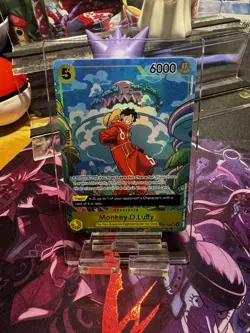 One Piece Monkey D. Luffy Op07-109 (TR) Treasure Rare Two Legends (Op08) NM - Image 4