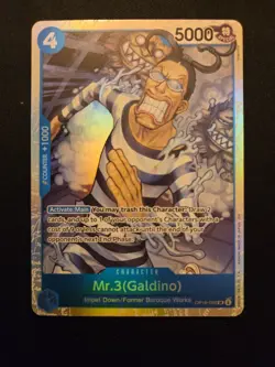 Mr.3(Galdino) OP16-056 SR The Time of Battle Foil English One Piece NM - Image 1