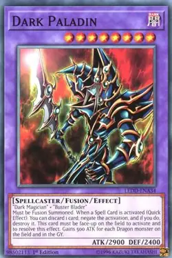 Dark Paladin LEDD-ENA34 Common Legendary Dragon Decks Yu-Gi-Oh 1st Edition NM - Image 1