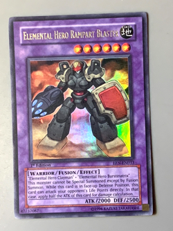 yugioh Elemental Hero Rampart Blaster EEN-EN033 1st Edition Ultra rare Near Mint - Image 1