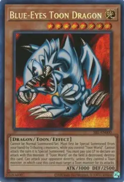 Lightly Played Blue-Eyes Toon Dragon - SRL-EN000 - Secret Rare - Unlimited 25th - Image 1