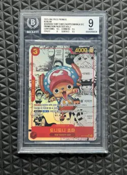 2025 One Piece Tony Tony Chopper EB01-006 Korean Manga SEC Promo BGS 9 Mint - Image 1