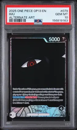 2025 ONE PIECE OP13-CARRYING ON HIS WILL ALTERNATE ART #079 IMU PSA 10 - Image 1