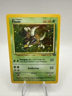Pinsir Jungle 9/64 Unlimited Holo Rare WOTC Pokemon Card 1999 LP - Image 1
