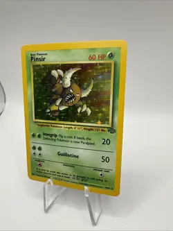 Pinsir Jungle 9/64 Unlimited Holo Rare WOTC Pokemon Card 1999 LP - Image 2