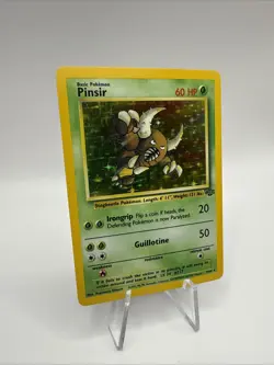 Pinsir Jungle 9/64 Unlimited Holo Rare WOTC Pokemon Card 1999 LP - Image 3