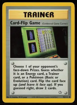 Card-Flip Game 92/111 Uncommon Neo Genesis Pokemon Unlimited LP - Image 1