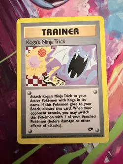Koga's Ninja Trick 115/132 Uncommon Gym Challenge Pokemon Unlimited LP - Image 1