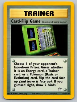 Card-Flip Game 92/111 Uncommon Neo Genesis Pokemon Unlimited Lightly Played - Image 1