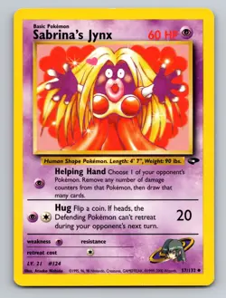 Sabrina's Jynx Gym Challenge Uncommon 057/132 Pokemon - Image 1