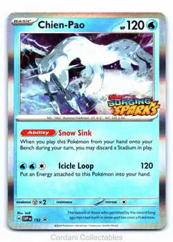 Chien-Pao SVP152 Stamped Black Star Promo Pokemon Near Mint - Image 1
