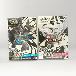 Pokemon TCG Black Bolt & White Flare Booster Bundle Lot, 6 Packs each - Image 1